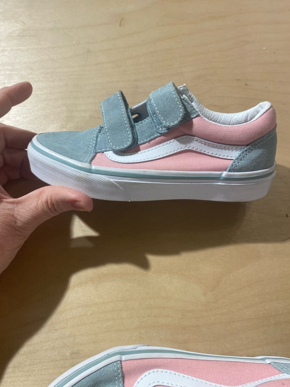 Vans Kids Two-Tone Pink and Light Blue Sneakers 13.0 (Box 1) - Picture 9 of 12